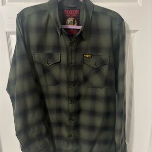DIXXON Olive Flannel Shirt